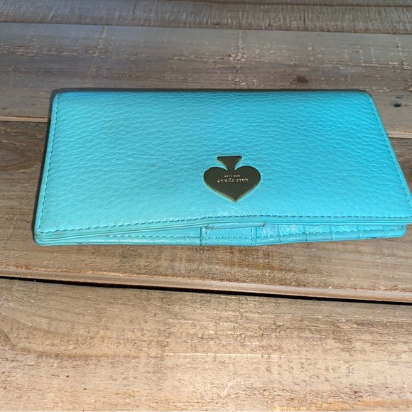 Kate Spade Blue Leather Wallet - Picture 2 of 5